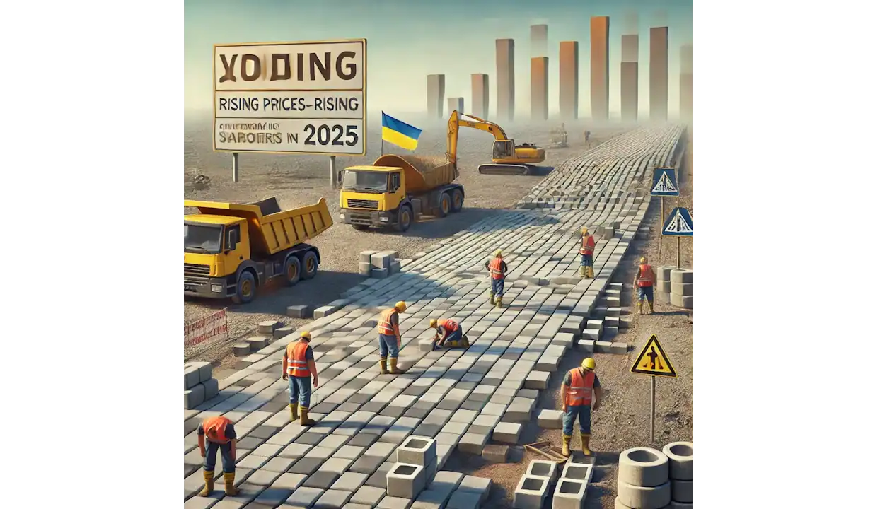 Укладка тротуарной плитки в Украине в 2025 году