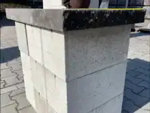 Тротуарная плитка Крышка Плита декоративная 450×700 (две колотые стороны) купить Киев | Золотой Мандарин