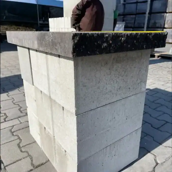 Тротуарная плитка Крышка Плита декоративная 450×700 (две колотые стороны) купить Киев | Золотой Мандарин