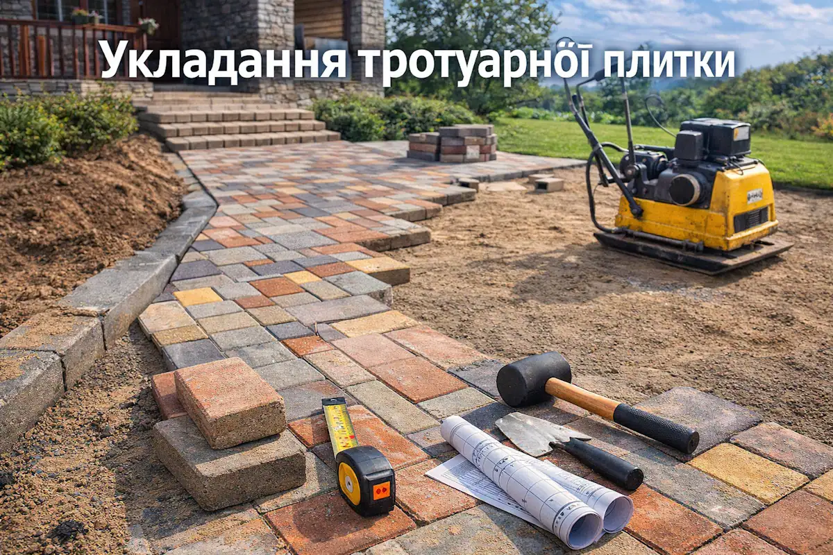 Укладання тротуарної плитки