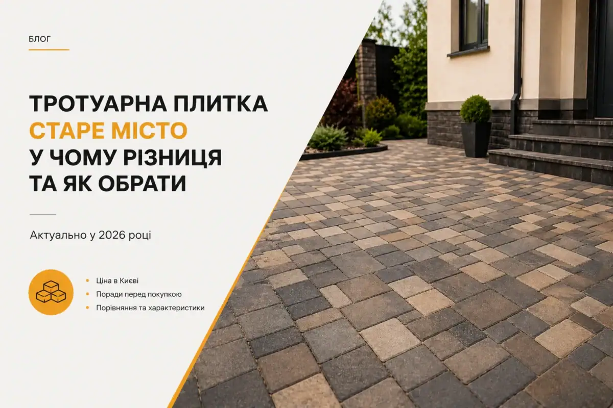 тротуарна плитка старе місто фото двору приклад укладання Київ